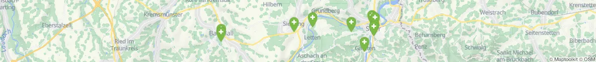 Kartenansicht für Apotheken-Notdienste in der Nähe von Sierning (Steyr  (Land), Oberösterreich)